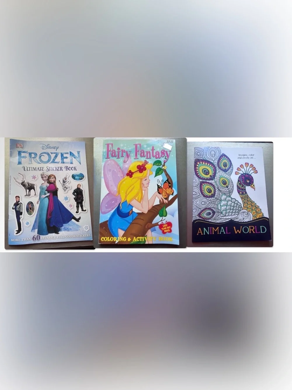 Disney Kids Coloring & Sticker Activity Set - Pink, Purple, Blue, Yellow, White